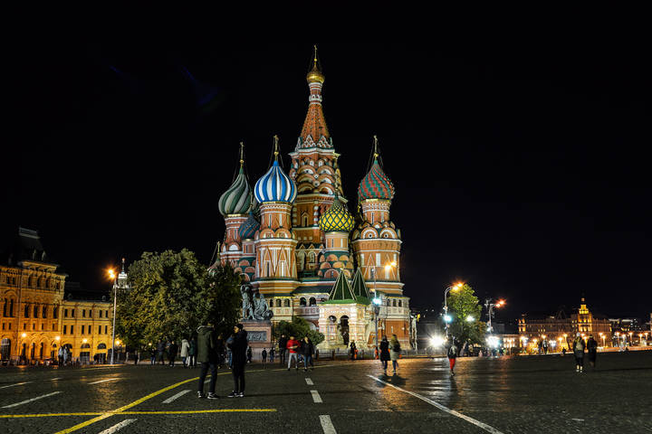Прогулка по ночной Москве.