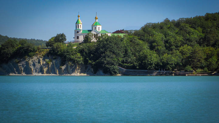 На Чёрном море.
