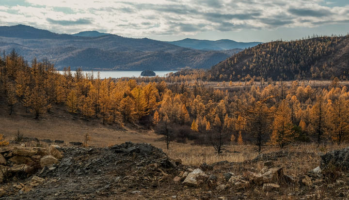 Подъезжая к Байкалу.
