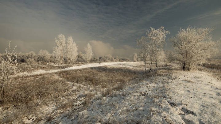 Морозно.