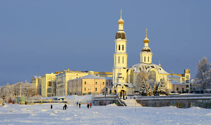 Успенская церковь в Архангельске.06.01.2019.