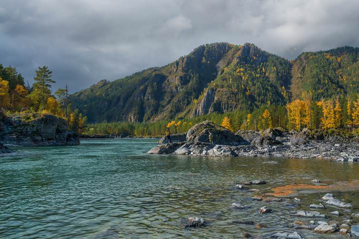 Рыбаки на Катуни