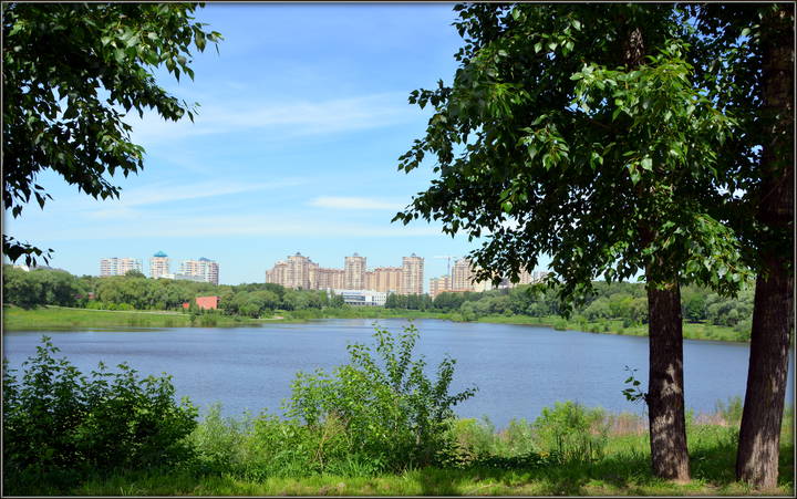 Городской пейзаж. Раменское. Озеро Борисоглебское