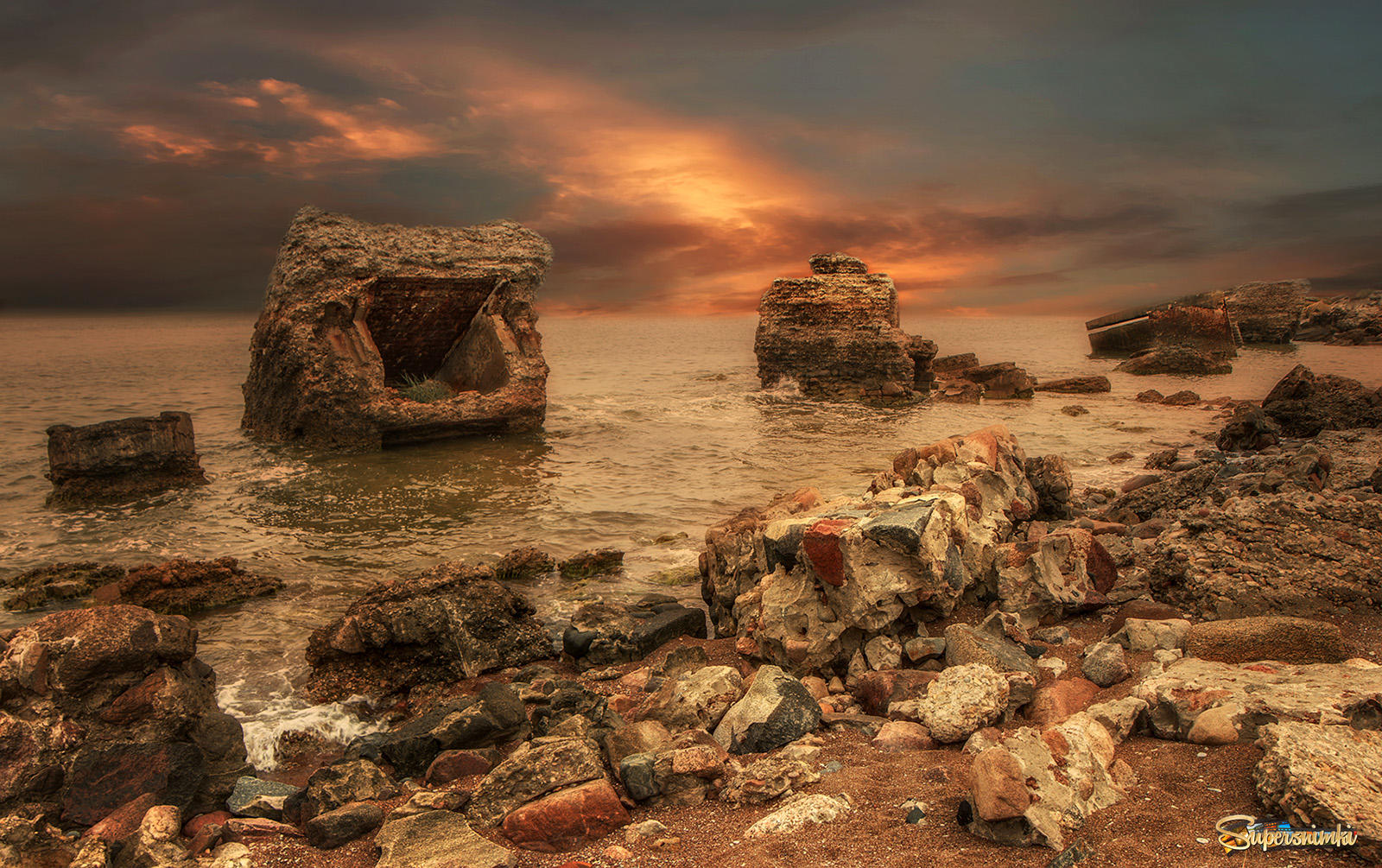 Руины на Лиепайском побережье