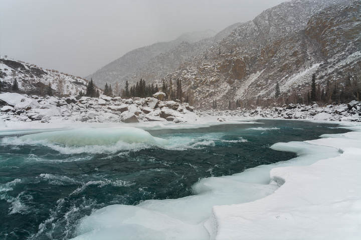 Катунь зимняя