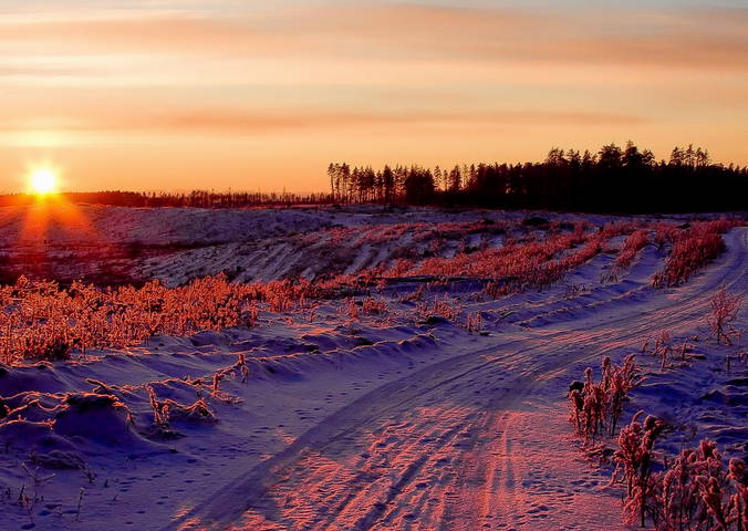 Морозные закаты