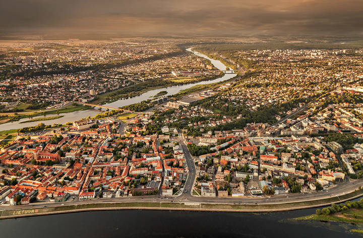 Каунас сверху