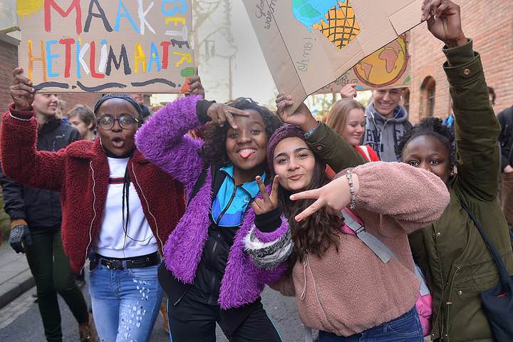 Demonstration against the global warming