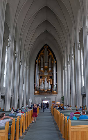 in Hallgrimskirkja-Reykjavik