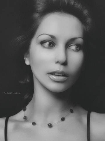 Portrait. Studio Black Cabinet. Location A. Krivitsky.