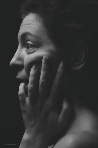 Portrait in a particular style. Mobile studio A. Krivitsky.