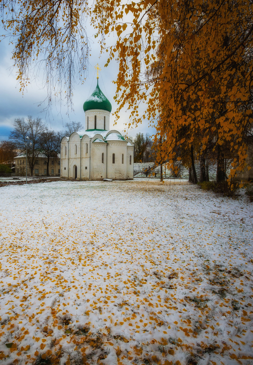 Снежная осень в Переславле-Залесском