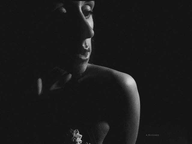 Textured portrait. Studio special purpose A. Krivitsky.