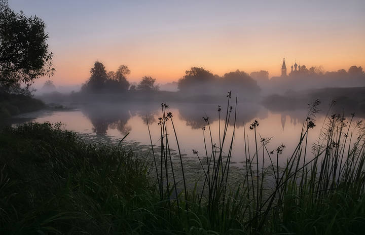 in the silence of a summer morning