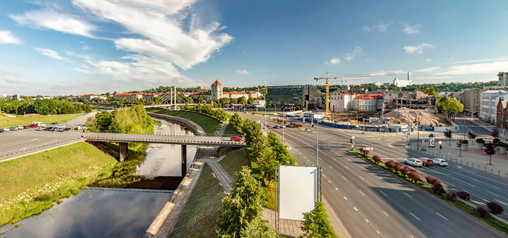Панорама города Каунаса