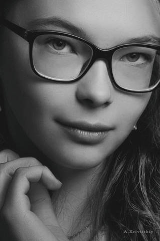 Black and white glamor in the studio A. Krivitsky. (Search for new TFP faces).