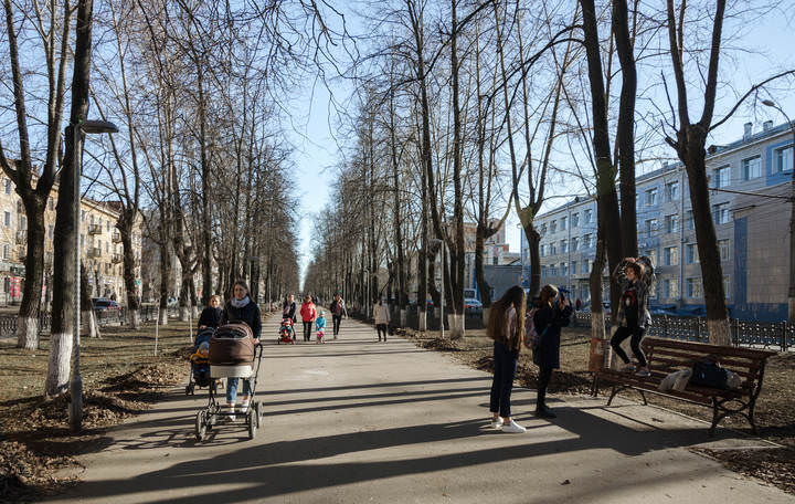 В городе весна