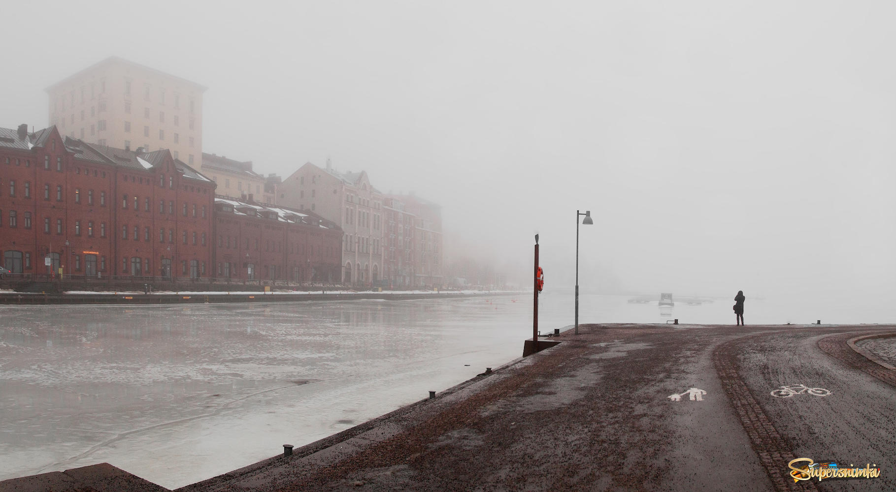 Туманное утро в Хельсинки...
