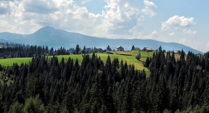 Вид на г.Говерла, Карпаты