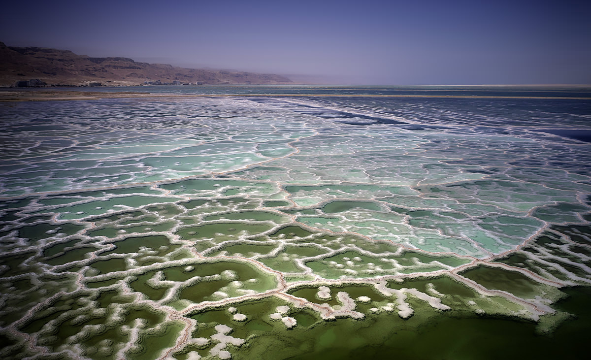 Странные пейзажи Mёртвого моря 