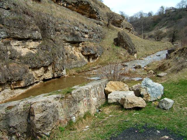 Горная  речка в  ущелье  Берёзовском..