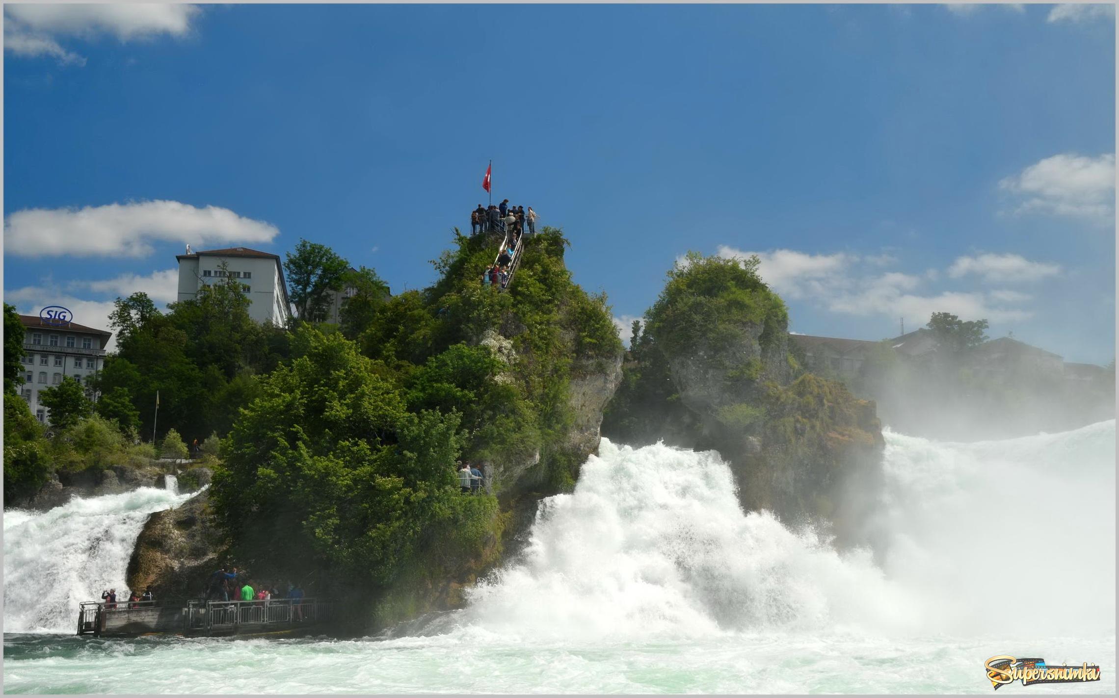 Швейцария  водопад. 