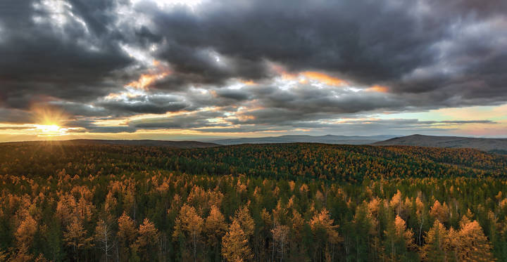 Панорама заката