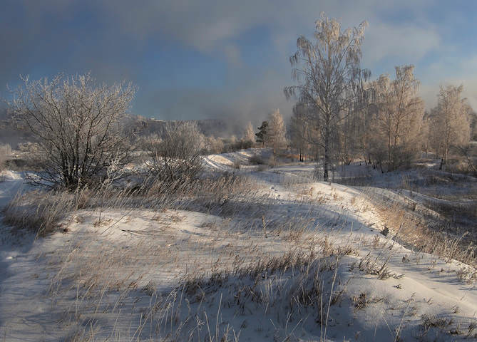 А за деревьями - река