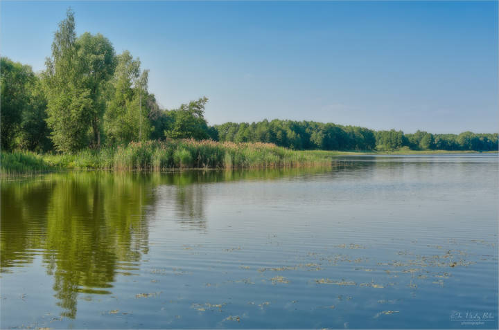 Летний вечер на реке Желеме