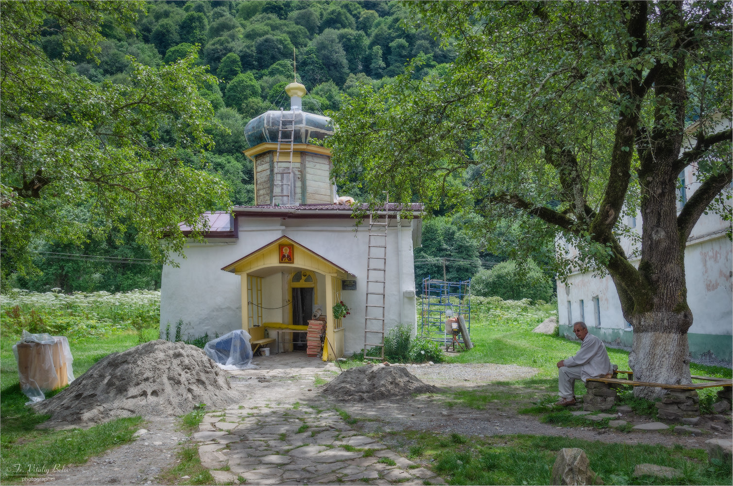Ильинский храм в Архызе (ремонт)