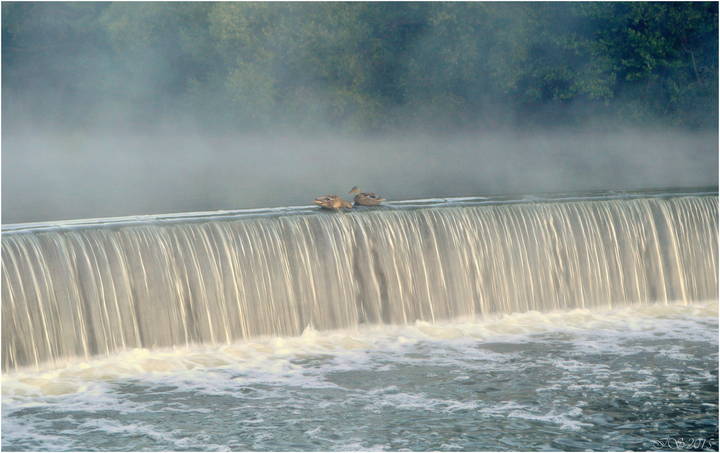 на водопаде