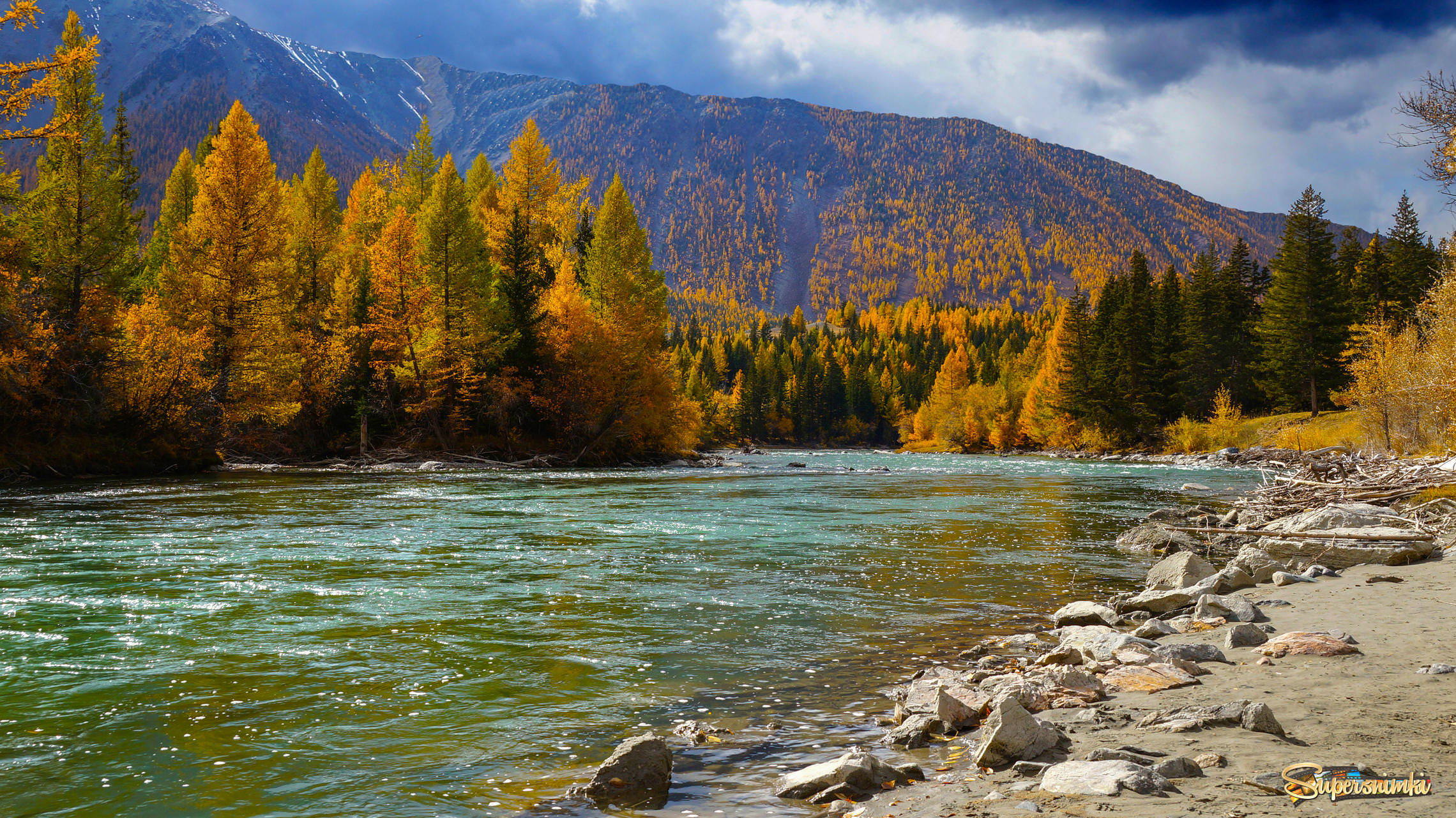 Осень на реке Чуя. Алтай