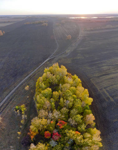 На закате