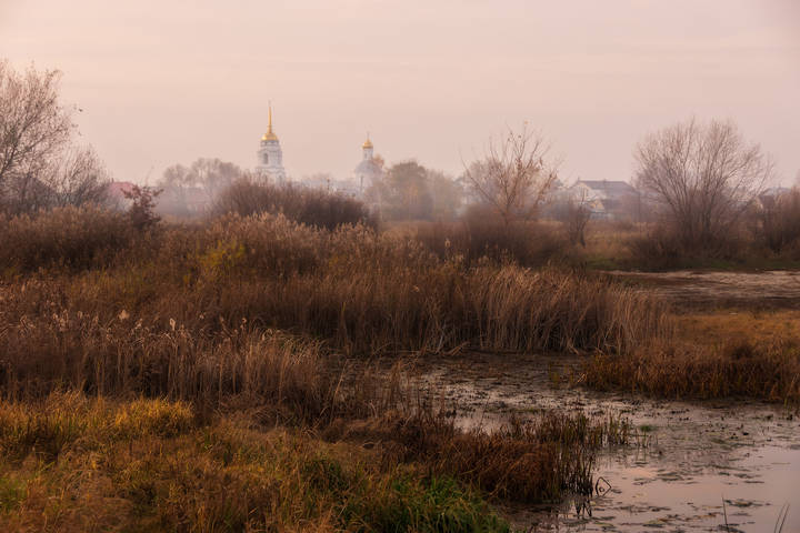 В предзакатной дымке