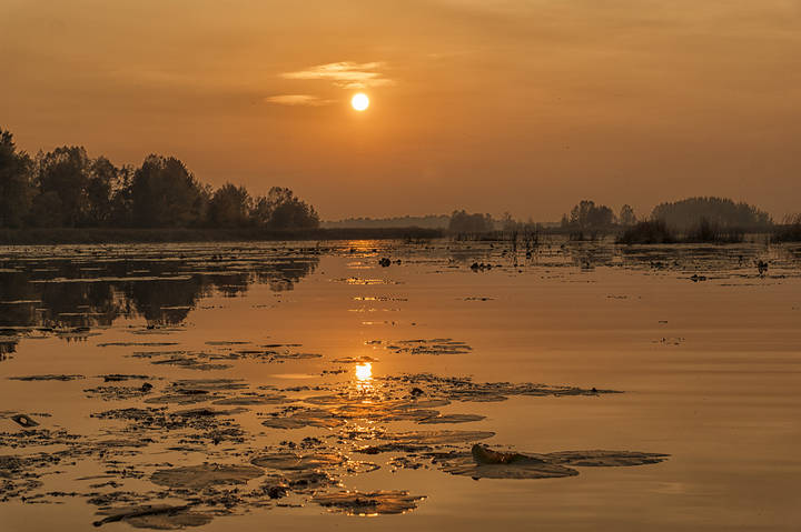 Вечір на Київському водосховищі...