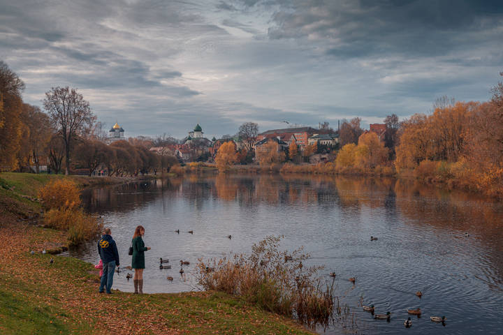 В парке...