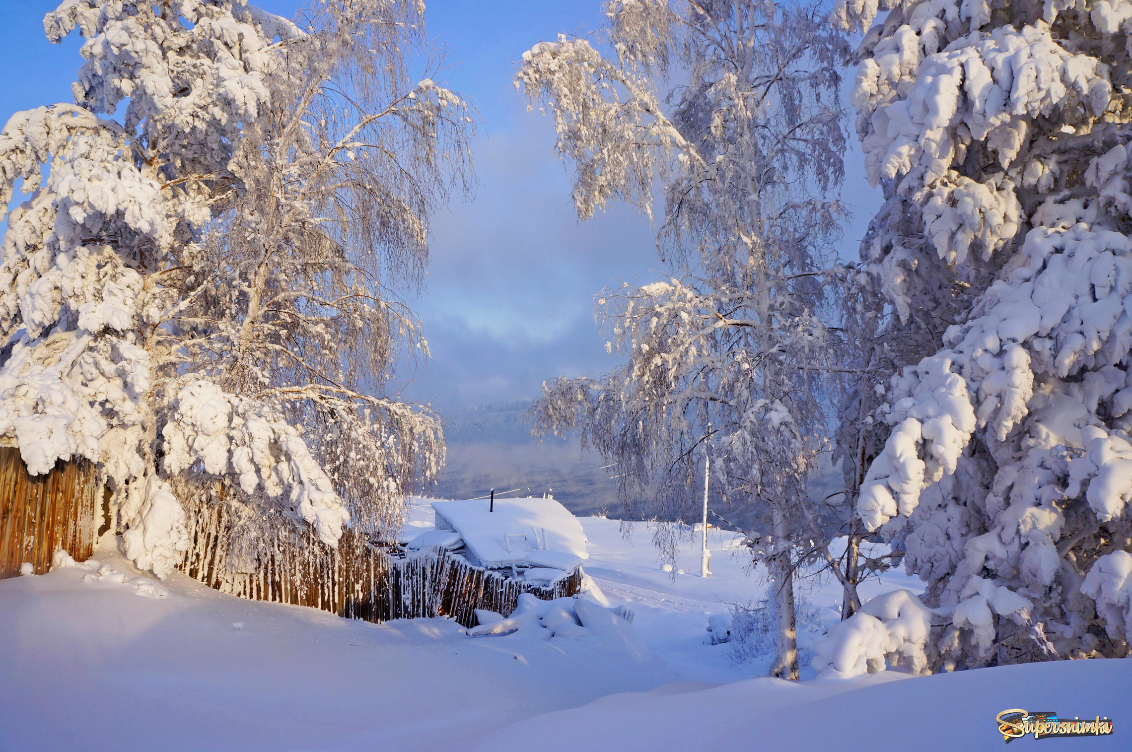 Сибирский город зимой