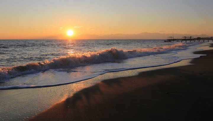  Зимнее море Белека