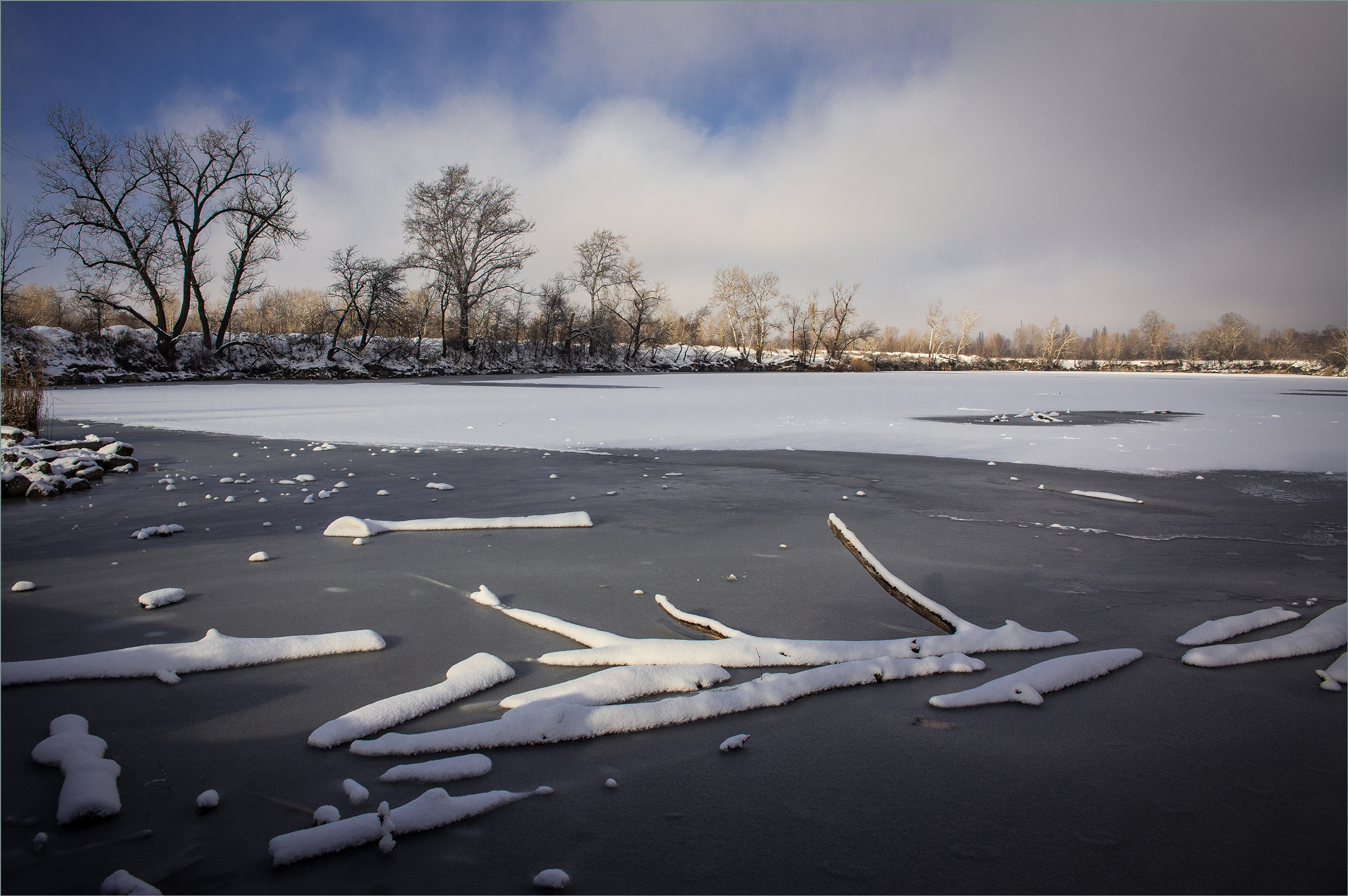 Зима на Каменном озере.