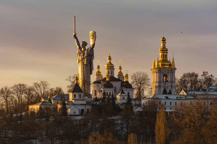 Рассвет в Киеве
