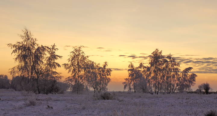 После заката.