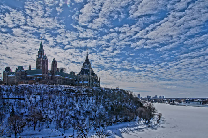 Морозная синева