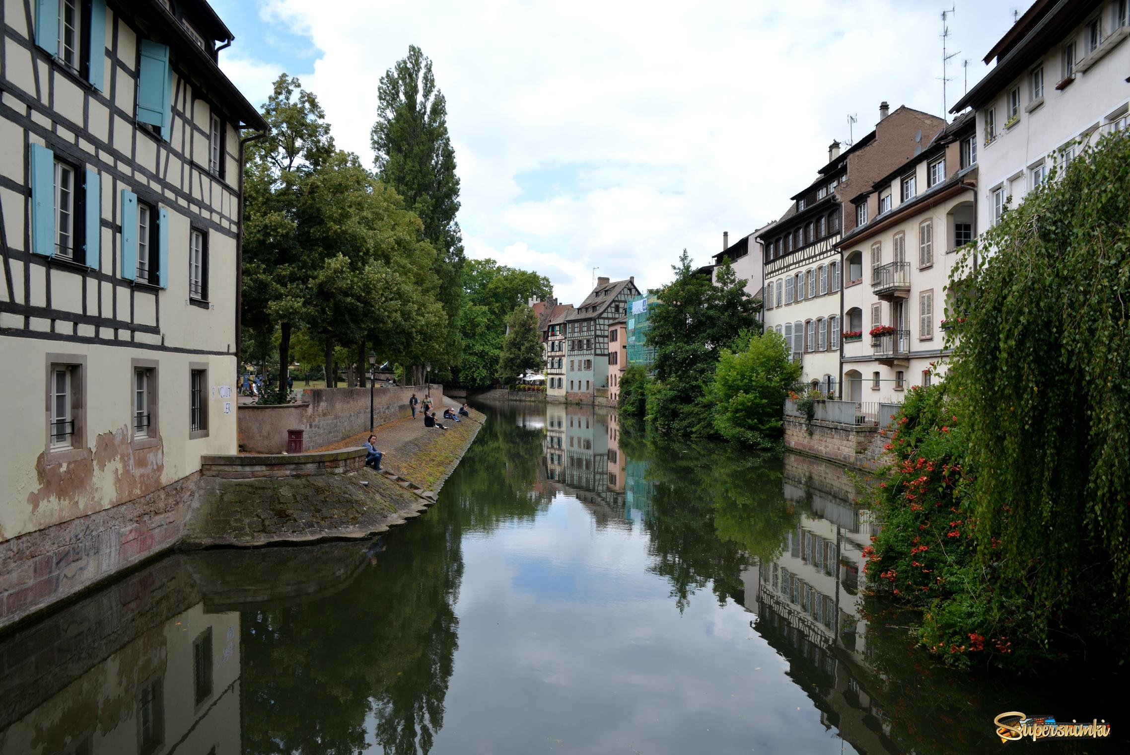 Живописные каналы Страсбурга..