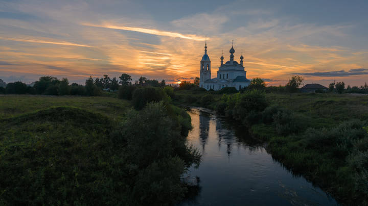 На вечерней зорьке