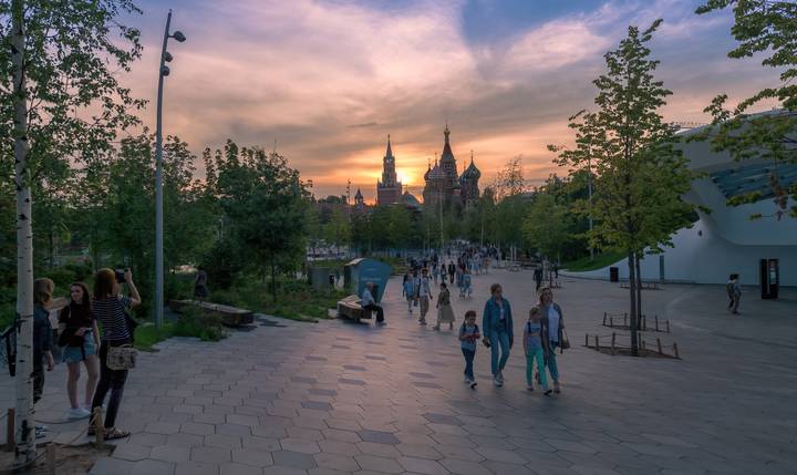С видом на Кремль