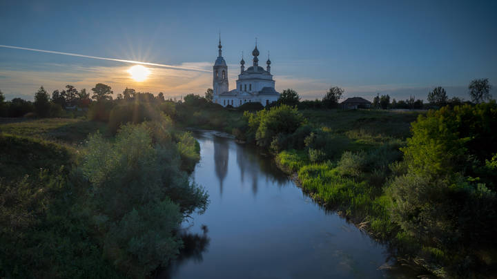 Закатное солнце