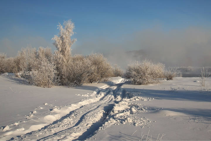 К реке...