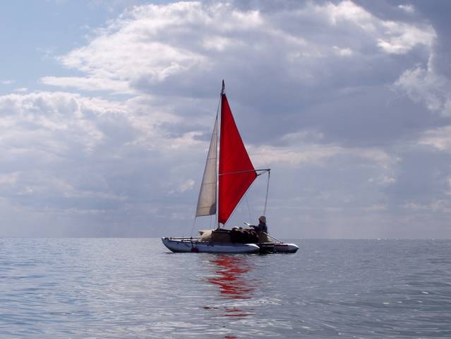 Один в море