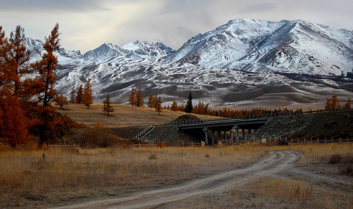 Осеннее утро в горах