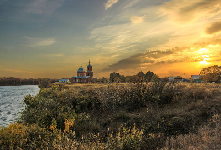 Осенний закат.